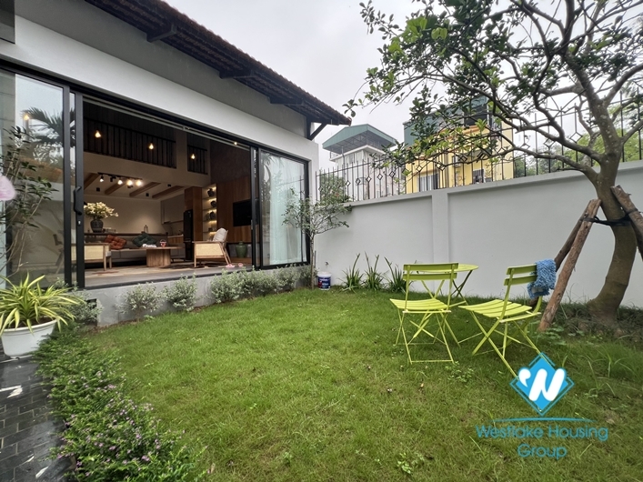 Brand new garden house for rent in Ngoc Thuy ward near French international school.